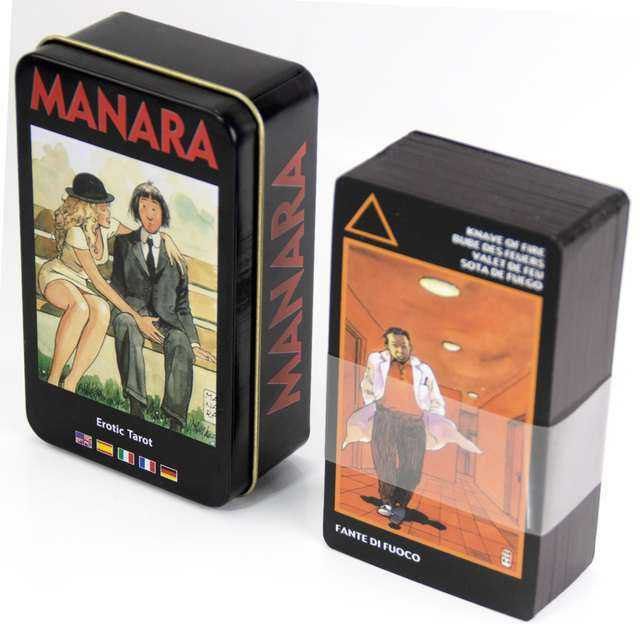 Карты МАК Таро Манара Manara Tarot в жестяном боксе, разм. 6*10.