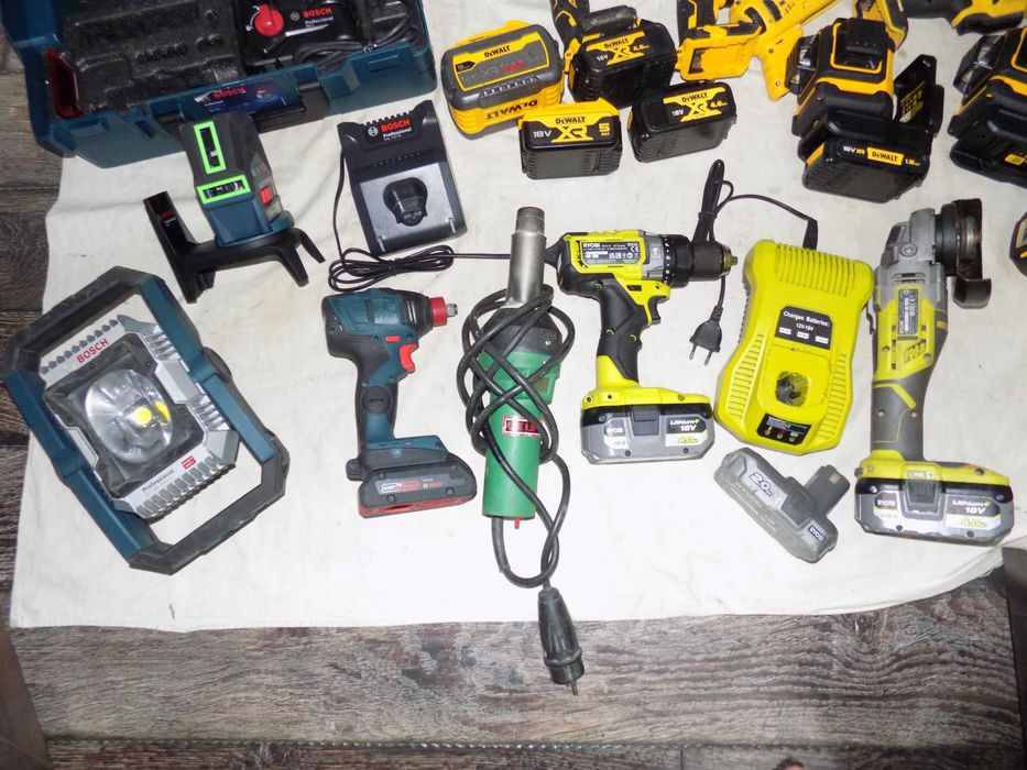 Scule  DeWalt , Ryobi , suflanta Leister , masina de insurubat Bosch 1/2