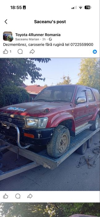 Dezmembrez Toyota hilux Surf,4Runner