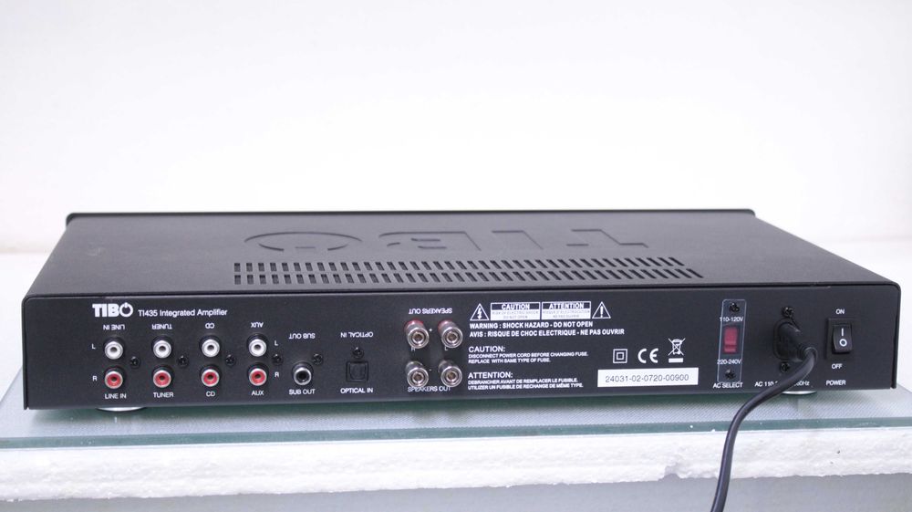 Amplificator integrat TIBO TI435 AMP, 2 x 50W RMS, Intrare Optică,