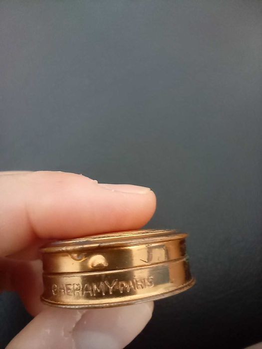 Антична френска колекционерска кутийка(пудриера с огледалце)1930 г.