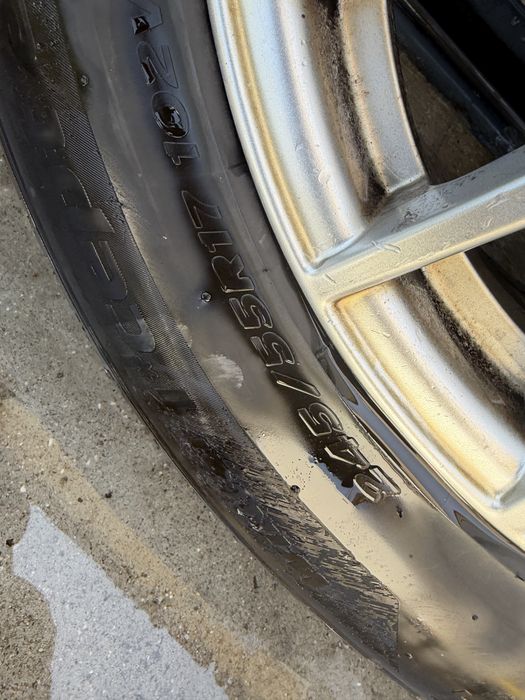 Продавам комплект джанти с гуми. Mercedes OEM 5x112 17