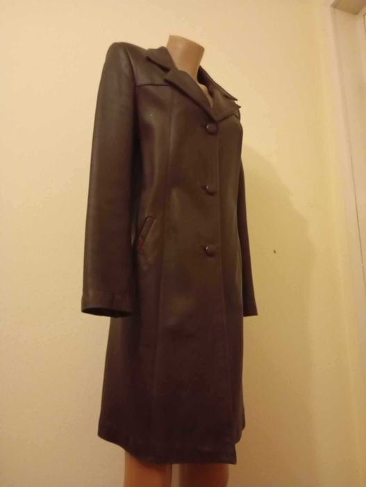 Haina din piele fina manusa,calitate superioara,M/S,burgundy (visinie)