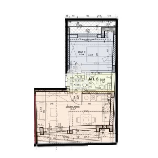 Продава се Двустаен апартамент в София, Банишора - 57 кв.м за 1208 €/кв.м - Снимка #4