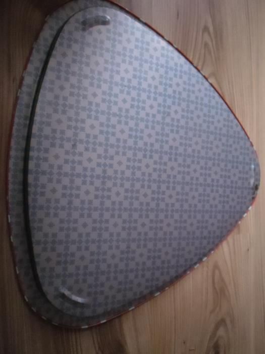 ретро четворно дебелостенно плато и метален поднос