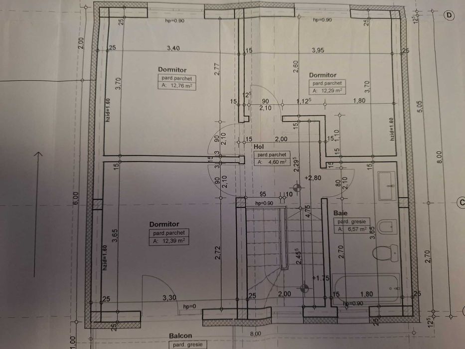 Casă nouă P+M în Mărtinești – 4 camere, terasă acoperită, 444 mp teren
