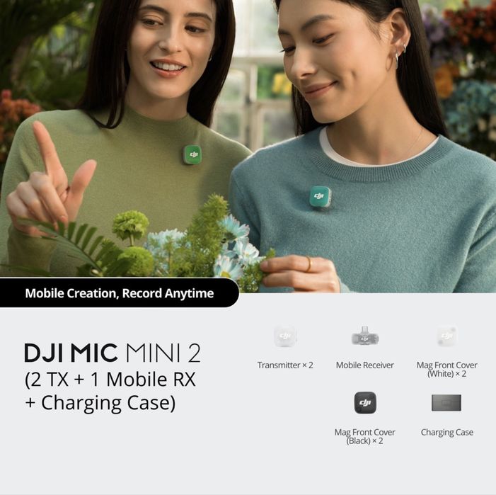 DJI Mic Mini 2 (2 TX, 1 Mobile RX, Case)