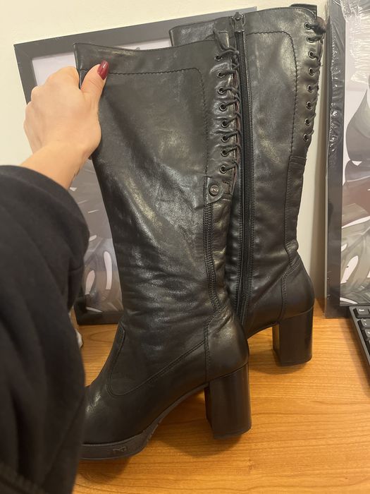 Дамски ботуши от естествена кожа Nero Giardini