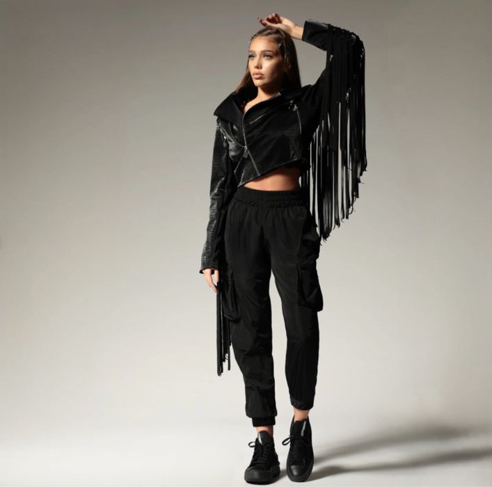 Geaca franjuri Carolina D