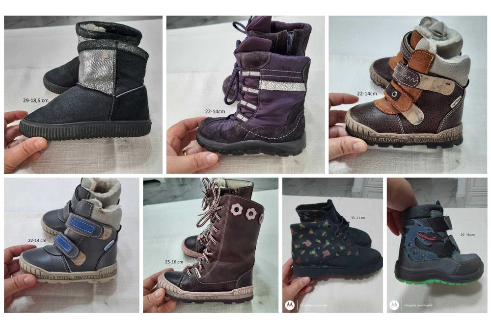 Cizme si ghetute copii cu lana