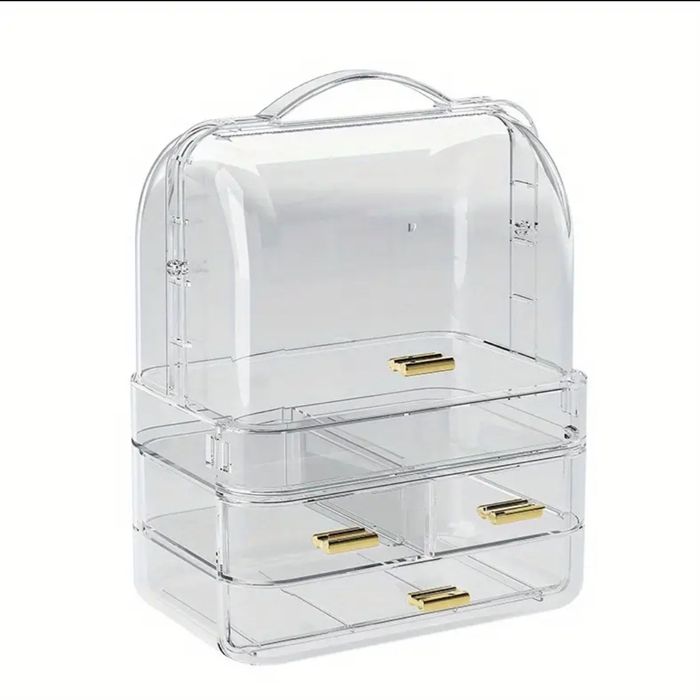 Мини прозрачный органайзер для косметики и ювелирных изделий