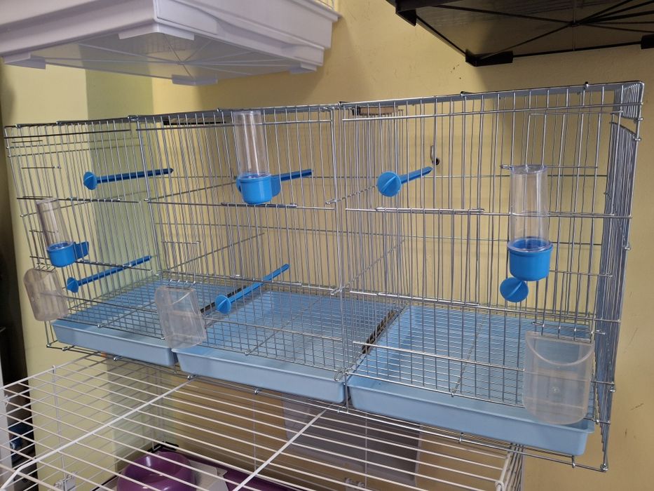 Воалиера, клетка,кафез с подвижна преграда(канар,финка,папагал)птици