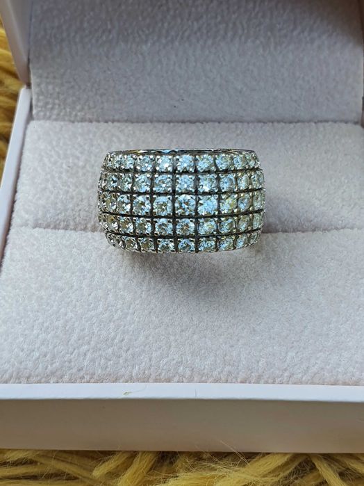 Inel Aur 18 kt cu Diamante naturale 5.5 ct