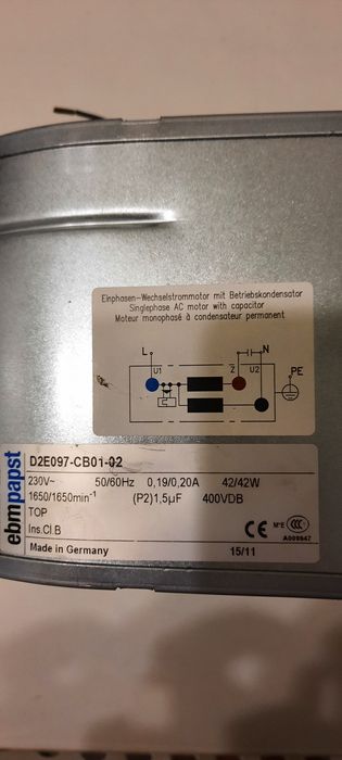 Вентилятор радиальный