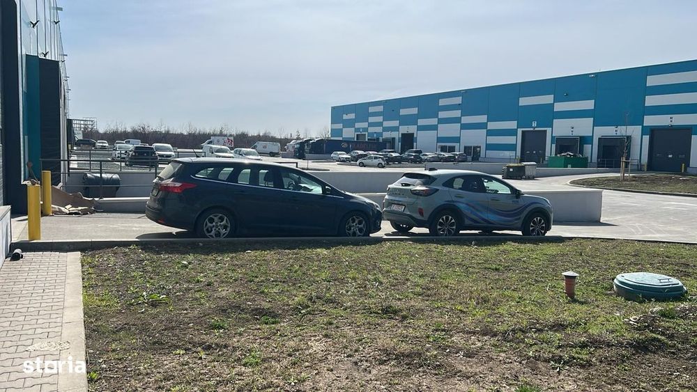 Hală logistică 576 mp CTP Afumați, dock TIR și drive-in, disponibilă