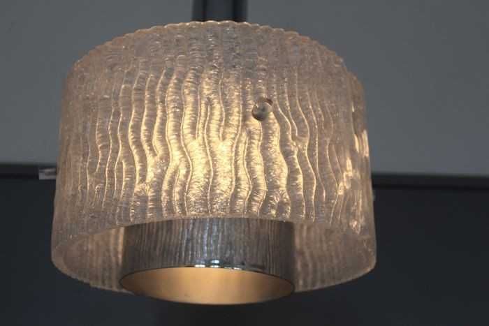 Lustra pandant sticla Murano, Art Deco, MCM, vintage