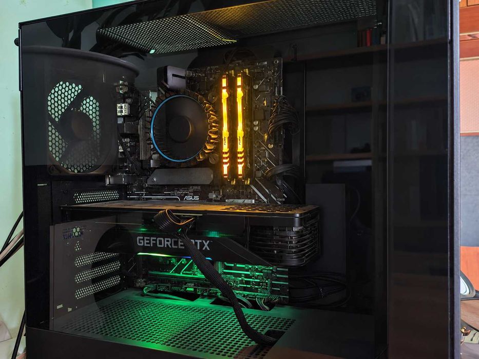 Геймърски компютър | RTX 3060 Ti | i5-12400 | 32GB RGB | NZXT