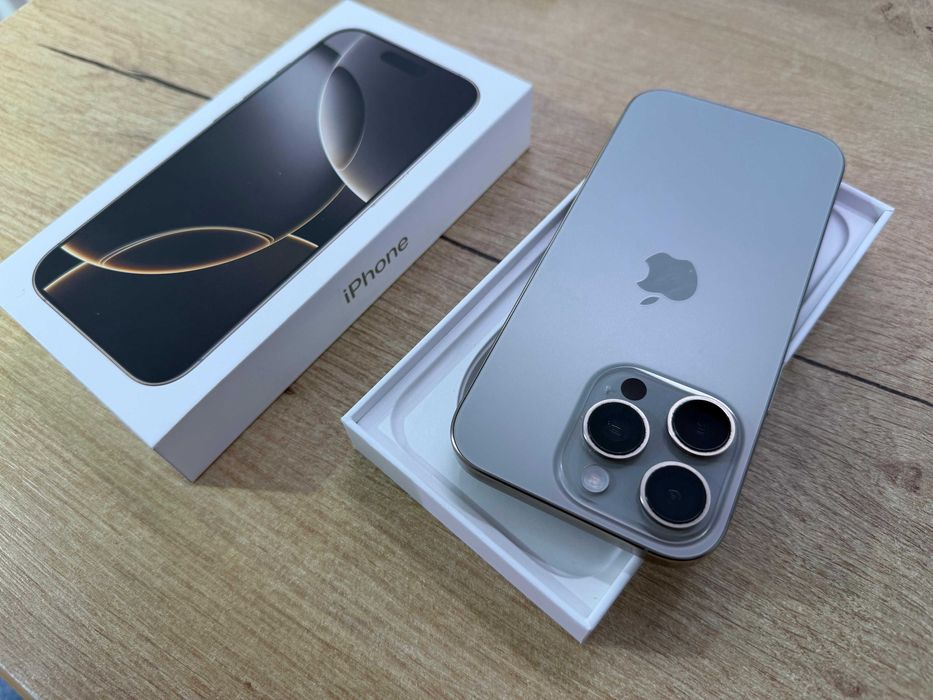 iPhone 16 Pro 128GB Natural Titanium | Battery 91% | Cutie | Impecabil