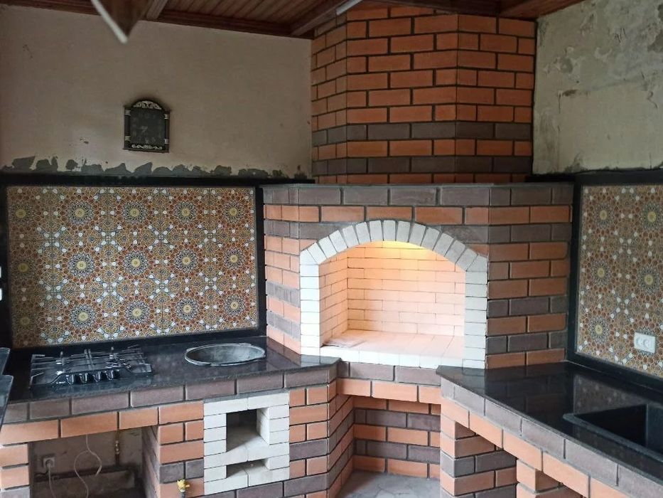 Строим Летняя кухня. Камин. Очаги.