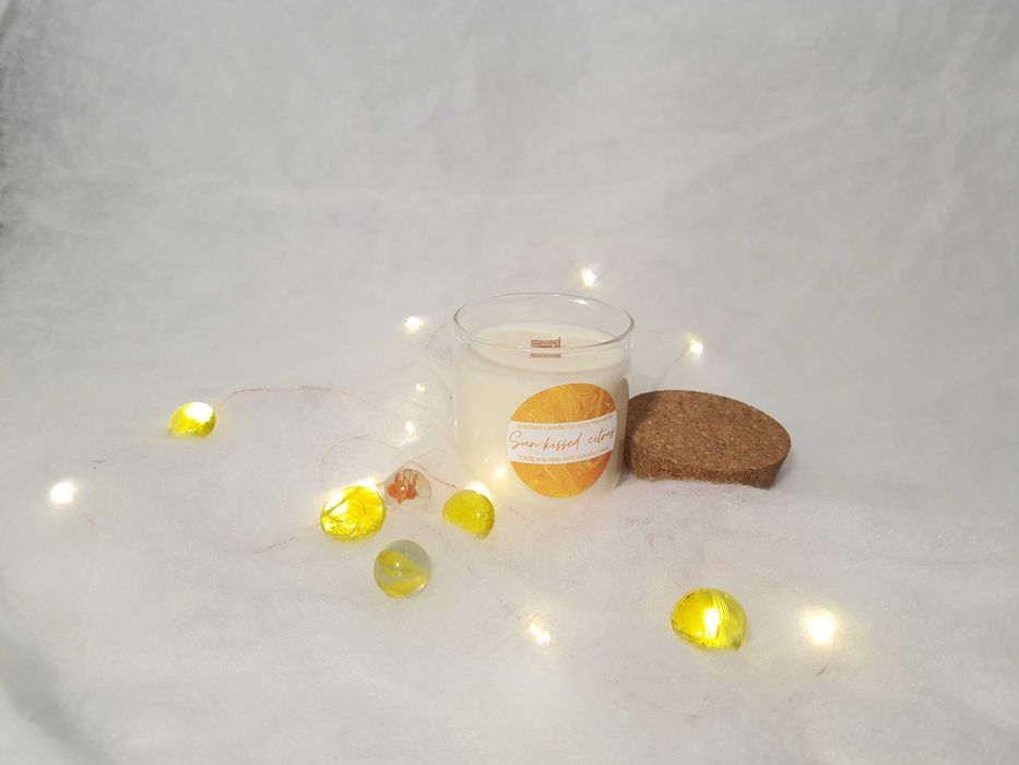 Ароматна соева свещ дървен фитил Candles for cozy moments vol.1