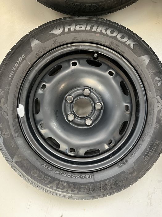 Оригинални джанти 14 цола 5х100 за Шкода Фабия с летни гуми 165/70/14