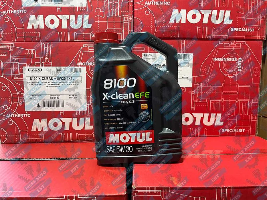 Ulei Motul 8100 xclean EFE 5w30 5l BMW, Mercedes, Opel, Honda, Hyundai, Kia