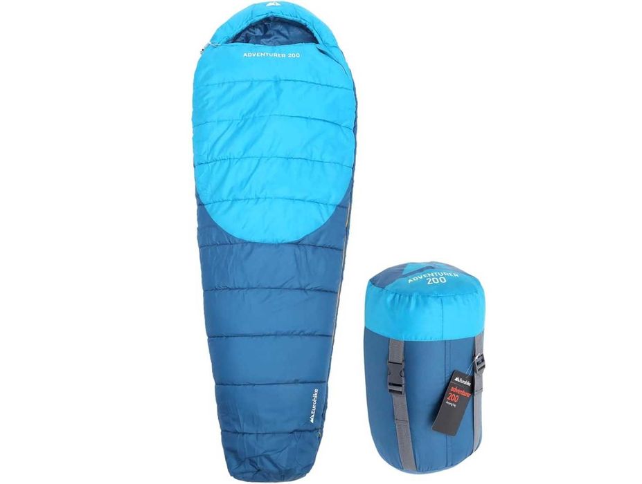 Sac de dormit Eurohike Adventurer 200 – 2 sezoane, mumie, albastru
