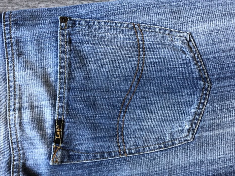 Pantaloni Scurti Barbati LEE Jeans Blugi Vara Albastru | Talie 88 cm