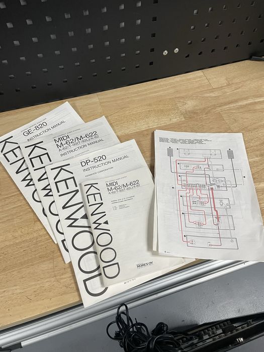 Linie kenwood amplificator a-62 deck x-82 cd player dp-520 eq ge-820