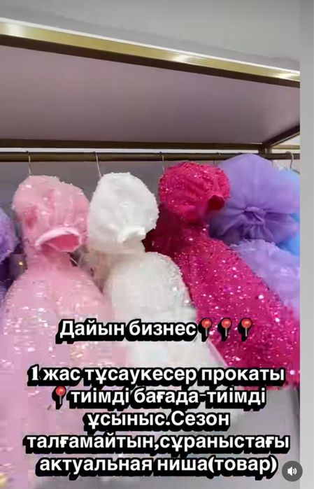 Готовый бизнес прокат детских платьев