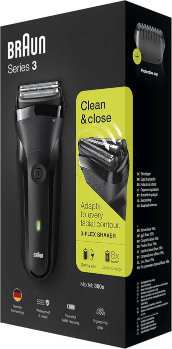 Електрически самобръсначки Braun Series 3 за мъже с  тример за брада