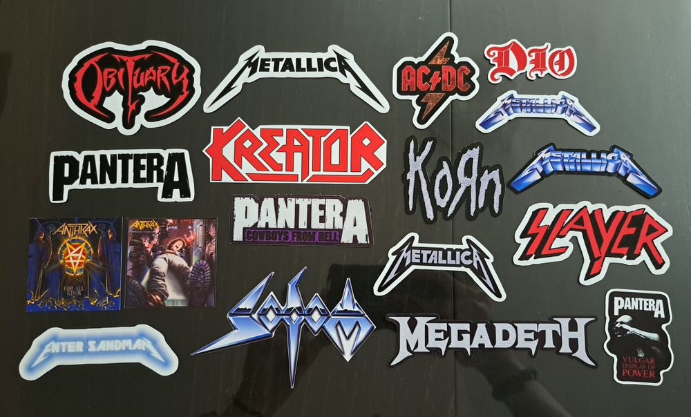 Рок/Метъл декорации за лаптоп/китара