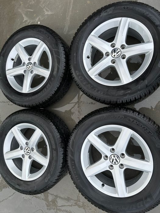 Jante originale VW (Volkswagen) pe 16 cu anvelope de iarna "ASPEN"