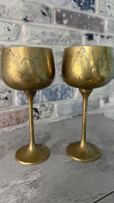 Set cupe vin din alama