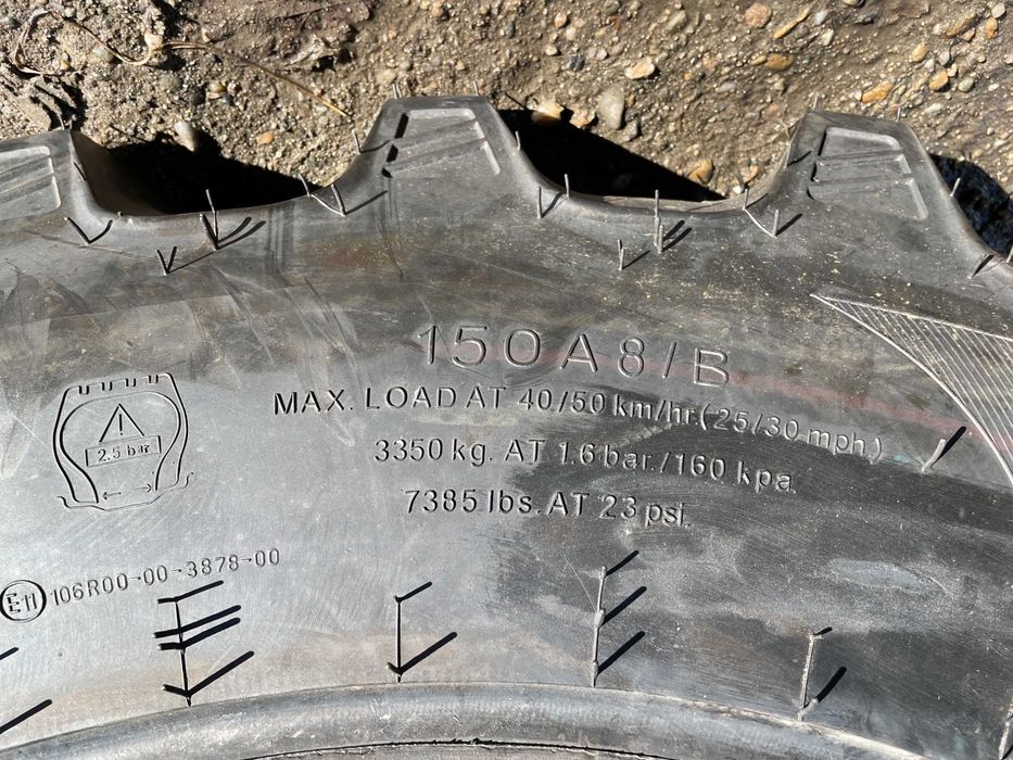 Cauciucuri noi Radiale de tractor spate cu livrare rapida 520/70R38