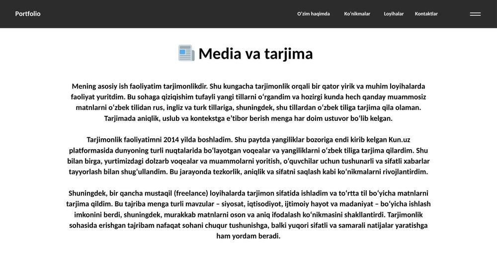 Tarjimon | Kitob dizayneri | Muharrir