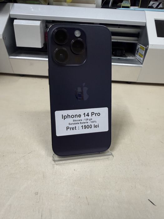 phone 14 pro / 128 gb / 100% baterie / garantie