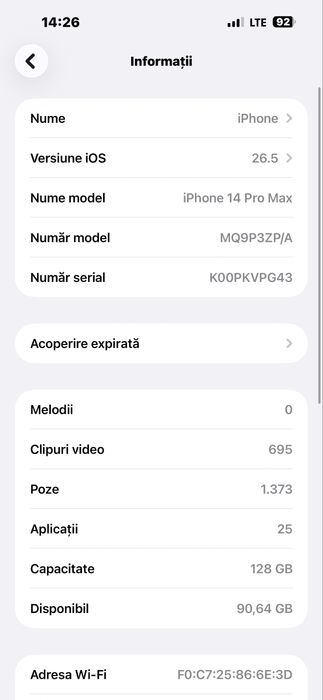 iPhone 14 pro max 128Gb