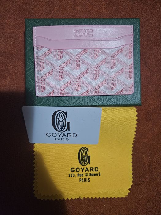 Goyard Green Leather 'Saint-Sulpice' Card Holder