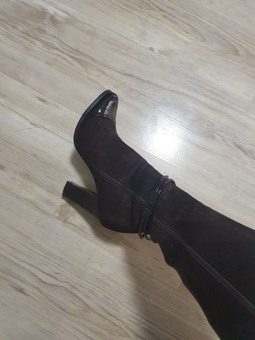 Дамски ботуши в кафяво