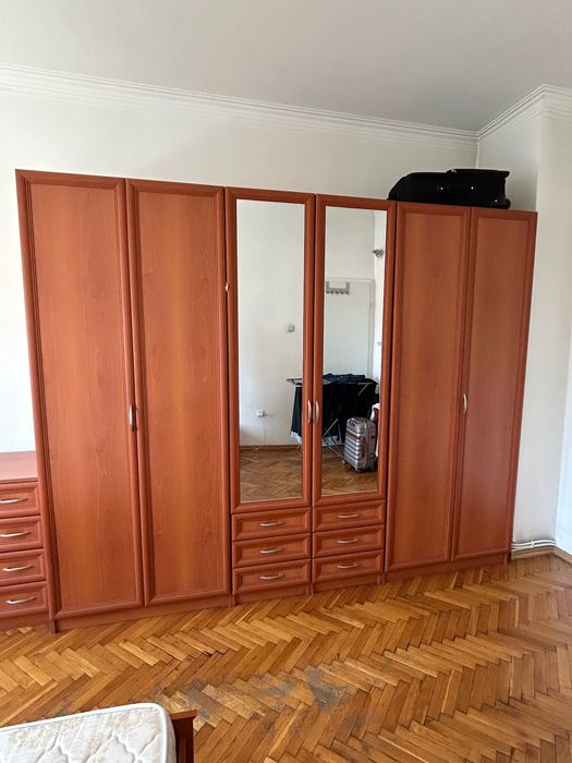 Легло, гардероб, пълен комплект мебели за спалня