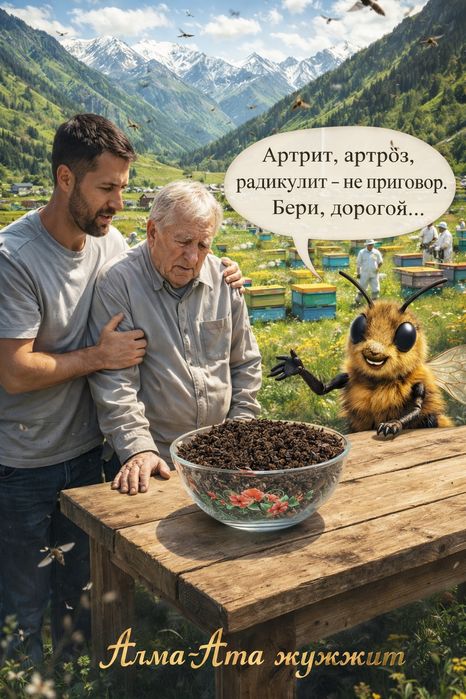 ПОДМОР пчелиный, сушёные пчёлы
