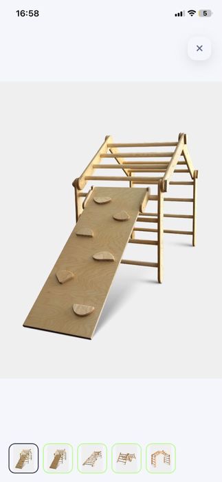 Спортивно-игровой комплекс Домик-трансформер Пиклер с горкой-