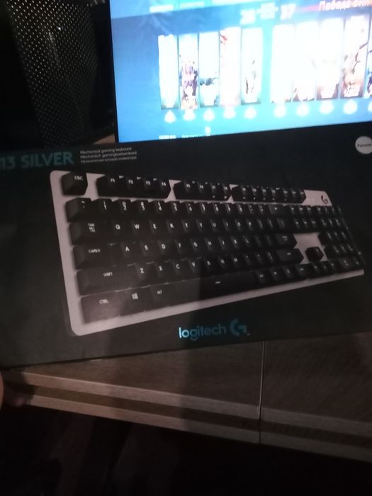 Клавиатура G413 silver logitech