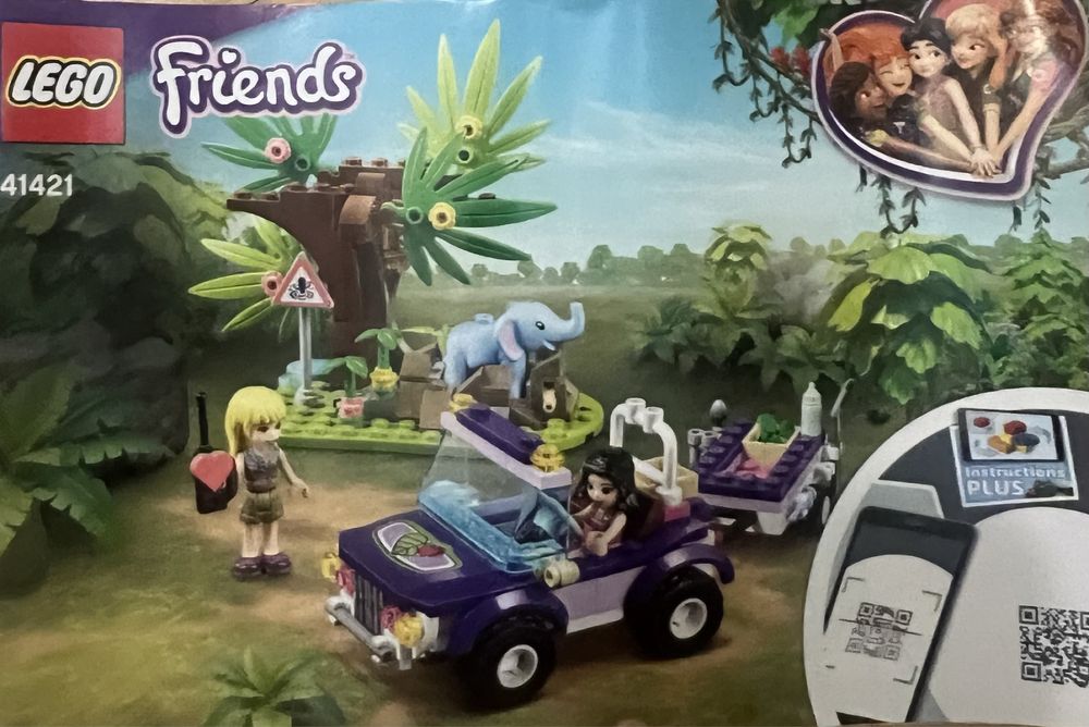 LEGO Friends - Salvarea puiului de elefant din jungla 41421,