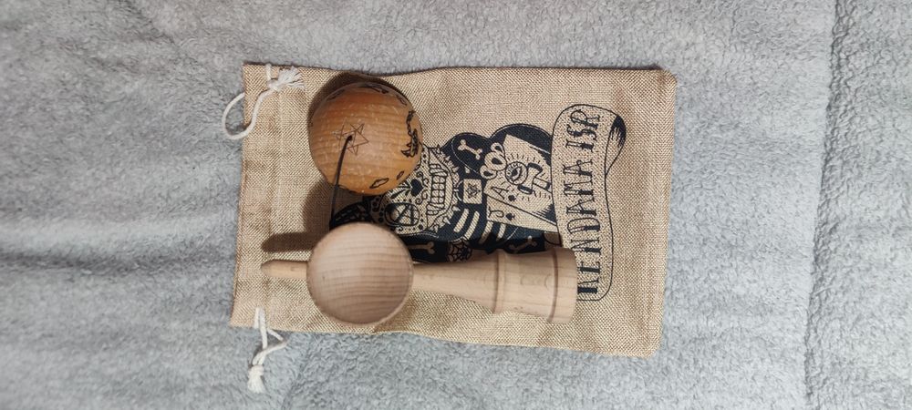 Kendama Israel cu Tama Rhino Clear – Ediție Premium + Săculeț Original