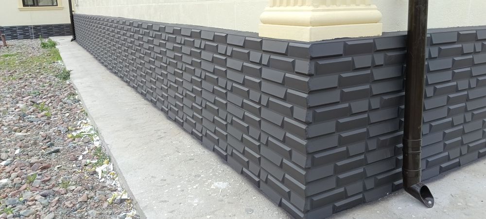 Жидкий травертин полифасад