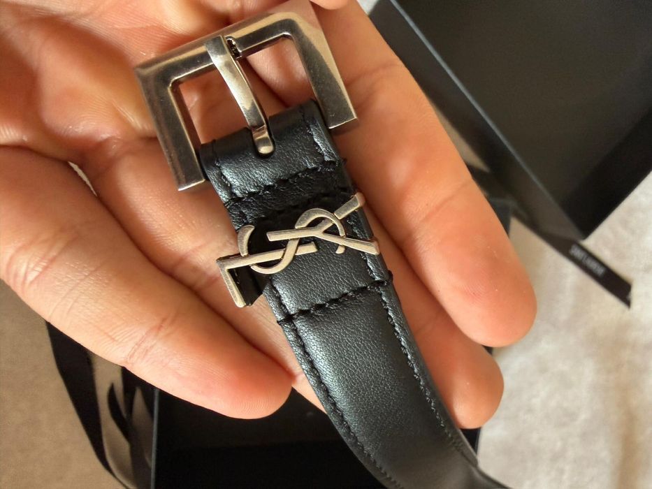 Saint Laurent Cassandre Logo Belt