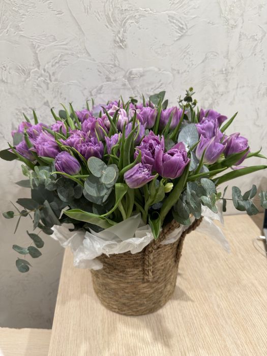 Букет пионовидные тюлпаны