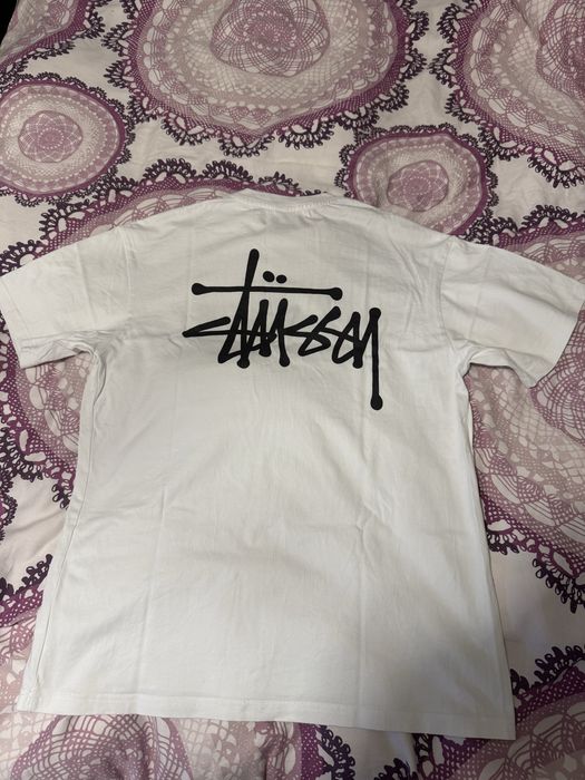 Tricou Stussy alb marimea M